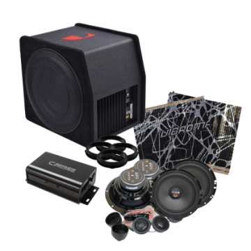 Pachet difuzoare amplificator subwoofer Audio System 4 x 50W + 1000 W Subwoofer