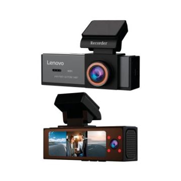 Camera DVR Lenovo Q7 Full HD Wfii HDR ecran tactil 2.4 inch - 3 camere