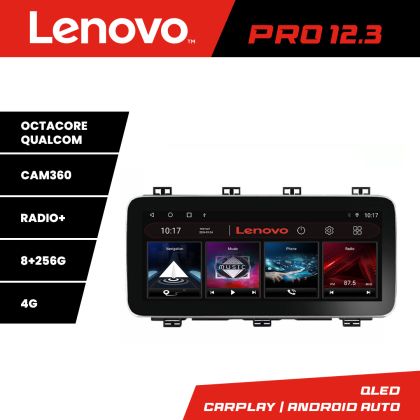 Navigatie Toyota Auris 2013-2017 K-auris15 Lenovo PRO 8+256 12.3 inch qled android 4G DSP gps internet