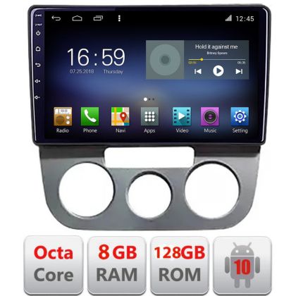Navigatie VW Golf 5 2004-2010 clima manuala Android radio gps internet Octa Core 8+128 LTE KIT-golf5-manual+EDT-E610