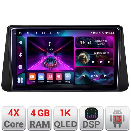 Navigatie Nissan Micra intre anii 2014-2019 Android radio gps internet  4+64 InCell Display 1K Kit-micra+EDT-E209-RK