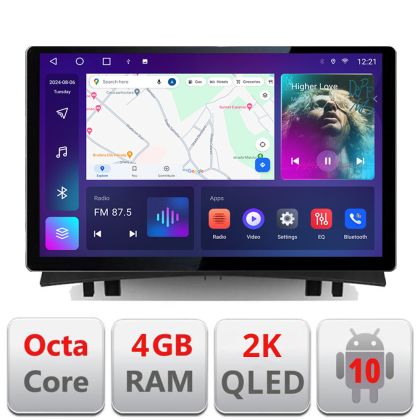 Navigatie dedicata Renault Megane 2 N-098 Edonav ecran 13" 2K 4+32 Android Waze USB Navigatie 4G 360 Toslink Youtube Radio KIT