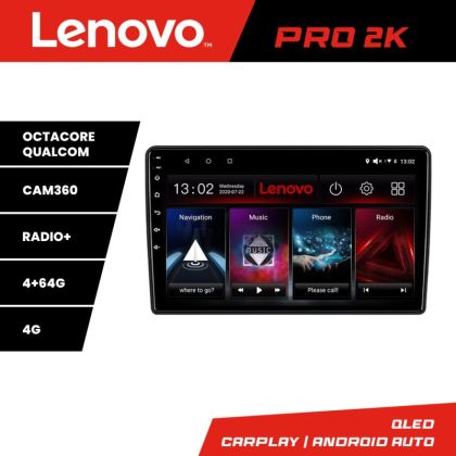 Navigatie Fiat BRAVO 2007-2014 Lenovo Kit-BRAVO 8 core QLED 2K 4+64 360 Android Waze USB Navigatie Internet Youtube Radio