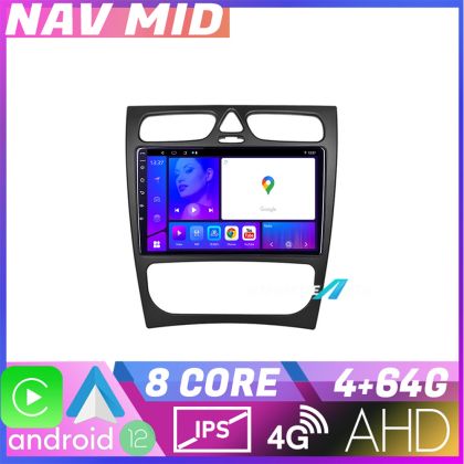 Navigatie Mercedes CLK facelift EDOTEC-LITE Android radio gps internet Octa core 4 64 Carplay