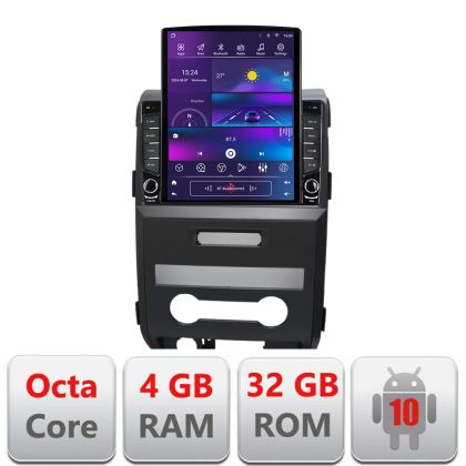 Navigatie Ford F150 2008-2014 Octa Core ecran tip TESLA 9.7" cu Android Radio Bluetooth Internet GPS WIFI 4+32GB DSP 4G