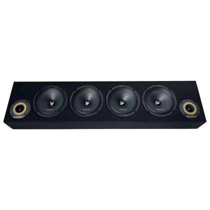 Cutie cu difuzoare Phoenix Gold 1700W ieșire SPL 2 x 4 OHM 4 x difuzoare midrange 2 x tweetere pro audio