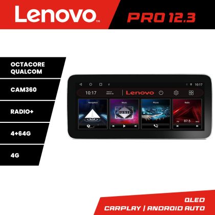 Navigatie Fiat Tipo 2020- Lenovo PRO 4+64 12.3 inch qled android 4G DSP gps internet  Kit-tipo2022