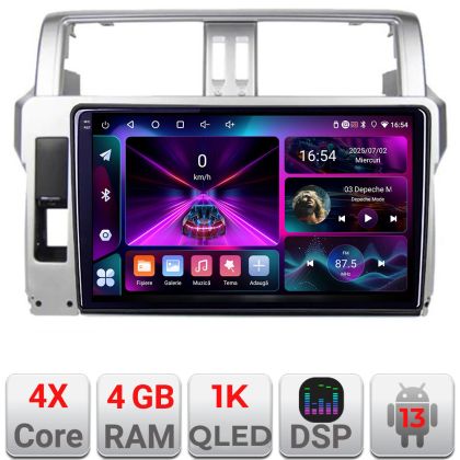 Navigatie Toyota Landcruiser J150 Prado 2014-2017 A-065  4+64 InCell Display 1K Android Waze USB Navigatie Internet Youtube Radio