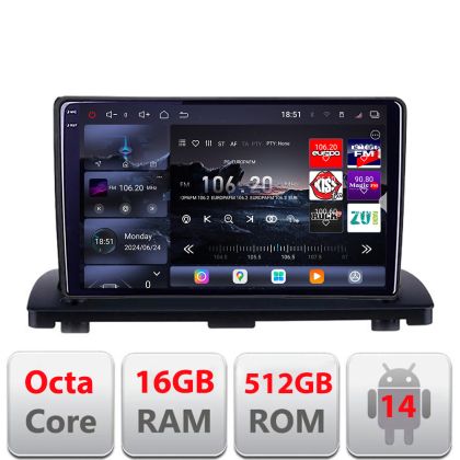 Navigatie Volvo XC90 2002-2014 Edotec Kit-173 8 core QLED 2K 12+256GB 360 Android Waze USB Navigatie Internet Youtube Radio