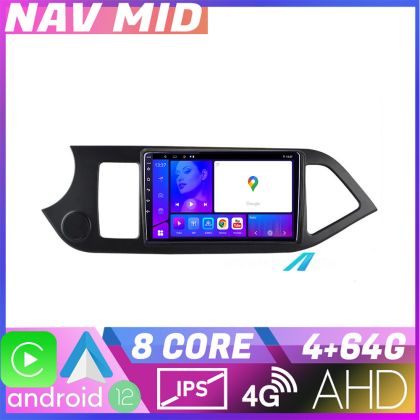 Navigatie Kia Picanto 2011 2015 KIT 217 EDOTEC-LITE Android Ecran 720P Octa Core 4 64 Carplay