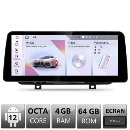 Navigatie BMW Seria 2 F22 F45 2012-2015 EVO Android ecran 10.25" 4+64 4G BT