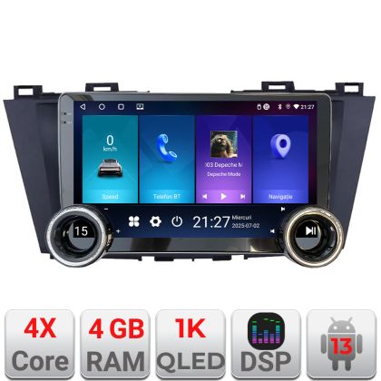 Navigatie Mazda 5 Edotec  4+64 10.5 inch Incell 1K android Wifi 5Ghz gps internet  Kit-117