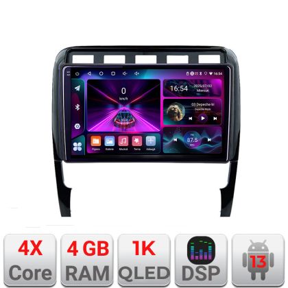 Navigatie Porsche Cayenne 2002-2011 A-443  4+64 InCell Display 1K Android Waze USB Navigatie Internet Youtube Radio