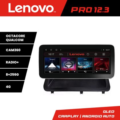 Navigatie Lexus CT 2011-2018 varianta cu ecran de fabrica Lenovo Qled 12.3 inch Octa Core 8+256 360 DSP ADAS carplay android auto radio internet KIT-ct-high+PRO-12.3-8+256