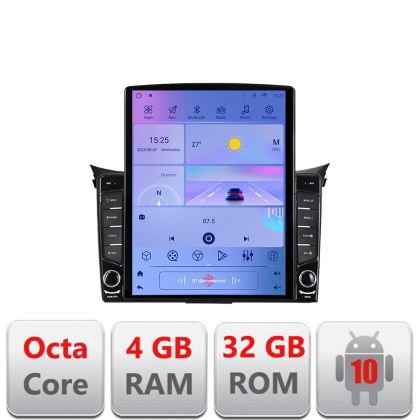 Navigatie Hyundai I30 2011-2016 ecran tip TESLA 9.7" cu Android Radio Bluetooth Internet GPS WIFI 4+32GB DSP 4G Octa C