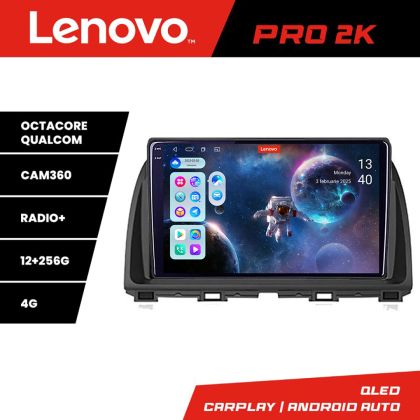 Navigatie Mazda CX-5 2012-2016 Lenovo Kit-212  cu Android Internet Bluetooth Radio GPS WIFI 8 core QLED 2K 12+256 360GB