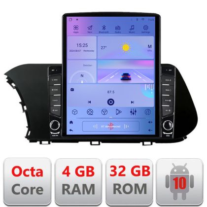 Navigatie Hyundai I20 2020- G-i20 ecran tip TESLA 9.7" cu Android Radio Bluetooth Internet GPS WIFI 4+32GB DSP 4G Oct