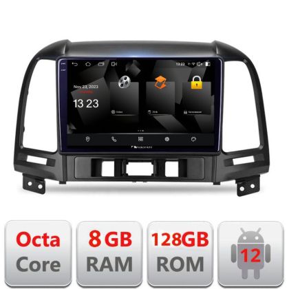 Navigatie Hyundai Santa Fe 5960Pro-008 Android Octa Core Qualcomm 2K Qled 8+128 DTS DSP 360 4G Optical