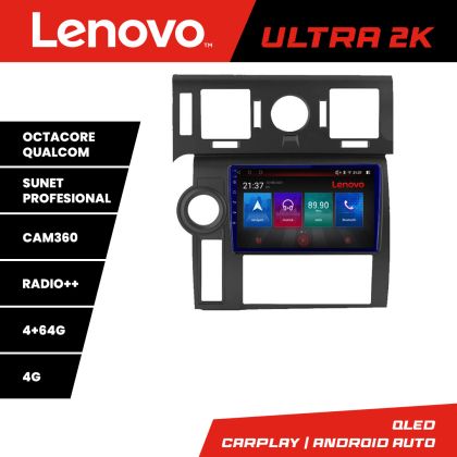 Navigatie Hummer H2 2008-2010 Android radio gps internet 8 core QLED Qualcomm 4+64 360 Lenovo