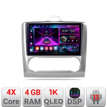 Navigatie Ford Focus 2 Automat A-140-automatic  4+64 InCell Display 1K Android Waze USB Navigatie Internet Youtube Radio