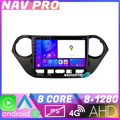 Navigatie Hyundai I10 2013 2019 KIT HY38 EDOTEC-LITE Android Ecran 720P Octa Core 8 128 Carplay
