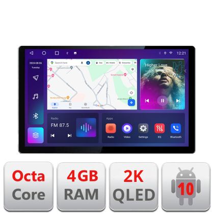 Navigatie dedicata Skoda Rapid Seat Toledo 2013 si  Edonav ecran 13" 2K 4+32 Android Waze USB Navigatie 4G 360 Toslink Youtube Radio KIT-rapid si EDT-E413 V1