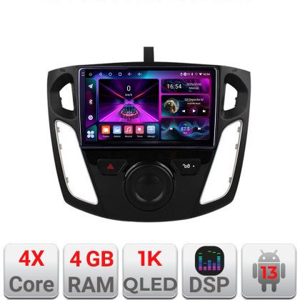 Navigatie Ford Focus 3 A-150  4+64 InCell Display 1K Android Waze USB Navigatie Internet Youtube Radio