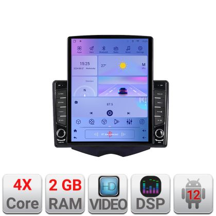 Navigatie Hyundai Veloster ecran tip TESLA 9.7" cu Android Radio Bluetooth Internet GPS WIFI 2+32 DSP Quad Core