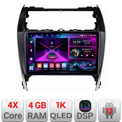 Navigatie Toyota Camry 2012-2018 Android radio gps internet 4+64 InCell Display 1K Kit-camry12+EDT-E210-RK