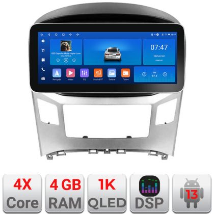 Navigatie Hyundai H1 Starex 2016- K-h1 Edotec 4+64 12.3 inch Incell 1K android Wifi 5Ghz gps internet