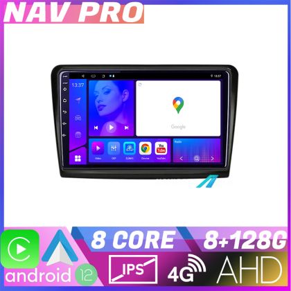 Navigatie Skoda Superb 2 KIT SUPERB2 EDOTEC-LITE Android Ecran 720P Octa Core 8 128 Carplay