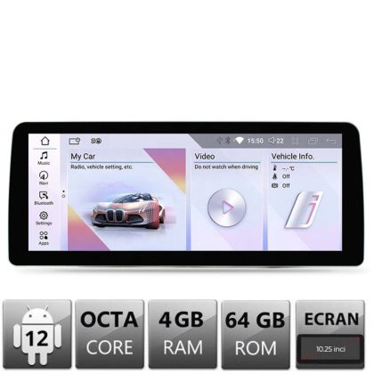 Navigatie dedicata Edotec BMW Seria I8 masini cu EVO Android ecran 10.25" 4+64 4G BT