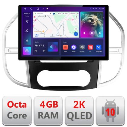 Navigatie dedicata Mercedes Vito w447 2016- Edonav ecran 13" 2K 4+32 Android Waze USB Navigatie 4G 360 Toslink Youtube Radio KIT-w447 si EDT-E513-PRO