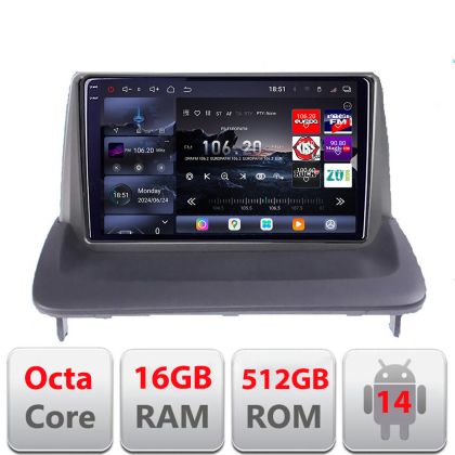 Navigatie Volvo C40 C30 S40 C70 V50 2004-2013 Edotec Kit-C40 8 core QLED 2K 12+256GB 360 Android Waze USB Navigatie Internet Youtube Radio