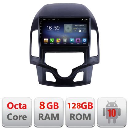 Navigatie Hyundai I30 2009-2012 clima automata F-i30automatic Octa Core cu Android Radio Bluetooth Internet GPS WIFI D
