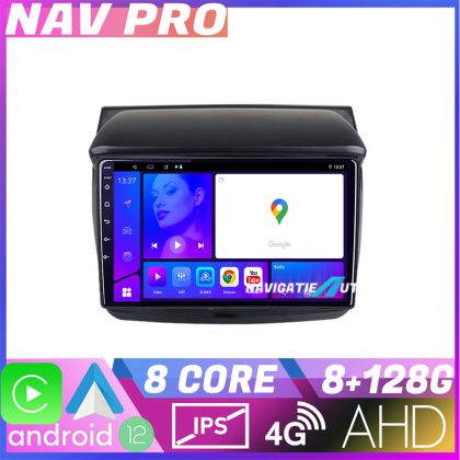 Navigatie Mitsubishi L200 2006 2014 KIT 094 EDOTEC-LITE Android Ecran 720P Octa Core 8 128 Carplay