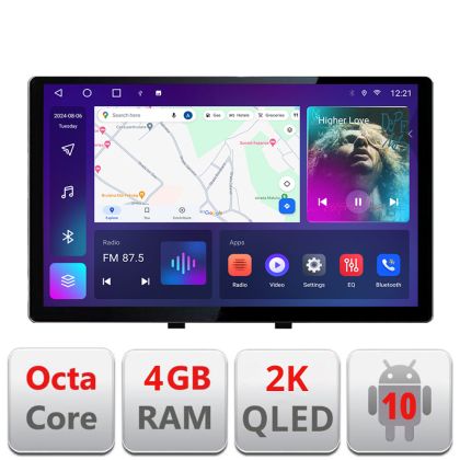 Navigatie dedicata Renault Megane 3 N-145 Edonav ecran 13" 2K 4+32 Android Waze USB Navigatie 4G 360 Toslink Youtube Radio KIT