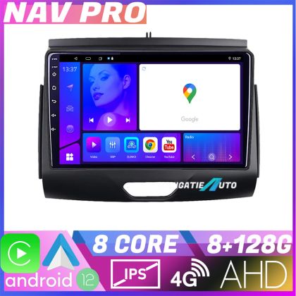 Navigatie Ford Ranger 2015 cu cd EDOTEC-LITE Android Ecran 720P Octa Core 8 128 Carplay