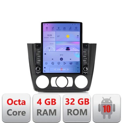 Navigatie BMW Seria 1 E87 2007-2011 clima manuala G-bmw117-manual ecran tip TESLA 9.7" cu Android Radio Bluetooth Inte