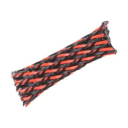 TRESA (PIELE DE SARPE) 6-16 ROSU/NEGRU 1metru liniar