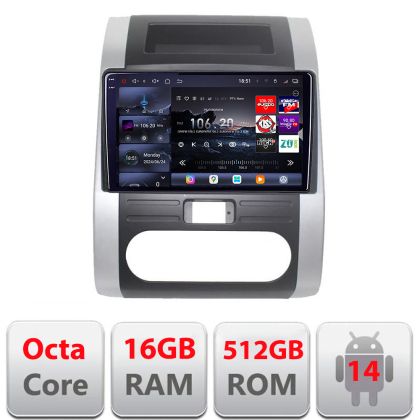 Navigatie Nissan X-Trail 2007-2013 Edotec Kit-001 8 core QLED 2K 12+256GB 360 Android Waze USB Navigatie Internet Youtube Radio
