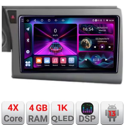Navigatie Audi A6 C6 2004-2010 dedicata Android radio gps internet 4+64 InCell Display 1K kit-a6-c6+EDT-E209-RK