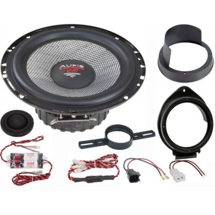 KIT Sistem component Dedicat Opel, Chevrolet EVO2 x-fit  6.5" 165mm 110W pe 2 căi Crossover plug'n'play  Audio System German Sound v1