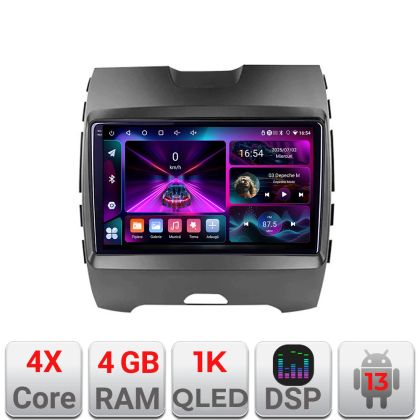 Navigatie Ford Edge 2015-2021 Highline A-edge-high  4+64 InCell Display 1K Android Waze USB Navigatie Internet Youtube Radio