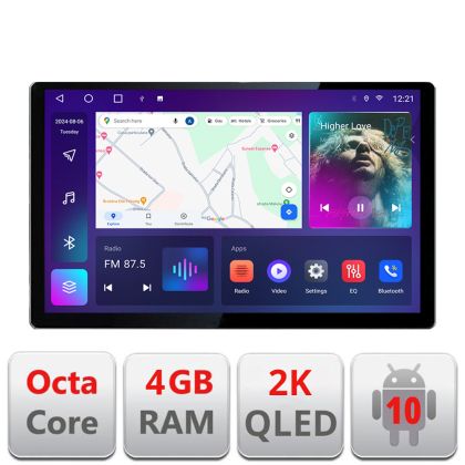 Navigatie dedicata Audi A4 B6 Quad Core N-050 Edonav ecran 13" 2K 4+32 Android Waze USB Navigatie 4G 360 Toslink Youtube Radio