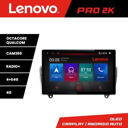 Navigatie Mercedes ML W166 NTG4.5 K-W166 Lenovo PRO 4+64 13 inch 2K android 4G DSP gps internet