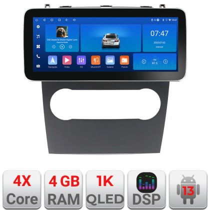 Navigatie Mercedes clasa A W169 2004-2012 dedicata Android radio gps internet 4+64 ecran 12.3 inch InCell display Qled 1K Rockchip Kit-+EDT-E212-RK