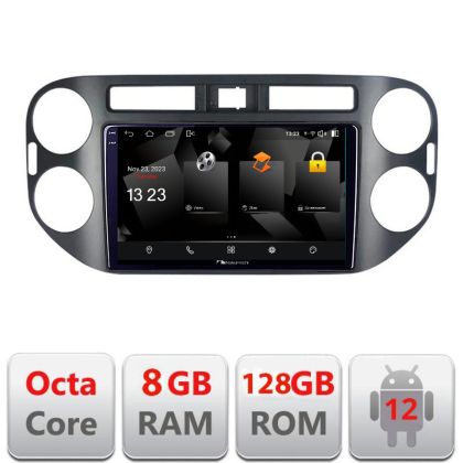 Navigatie VW Tiguan si Golf Plus 2012-2016 Android Octa Core Qualcomm 2K Qled 8+128 DTS DSP 360 4G Optical