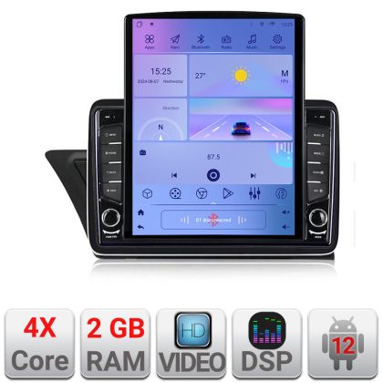 Navigatie Audi A4 A5 B8 cu MMI3G Android radio gps internet quad core 2+32 ecran vertical 9.7" KIT-a4-3G+EDT-E708