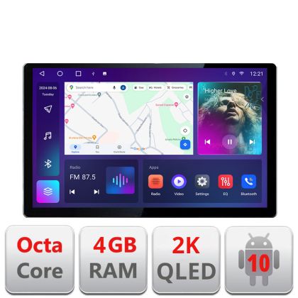 Navigatie dedicata Nissan Micra  2014-2019 Edonav ecran 13" 2K 4+32 Android Waze USB Navigatie 4G 360 Toslink Youtube Radio KI